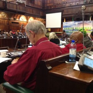 Climate Change Hearings at Parliament