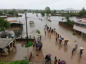 flooding area in Mangochi, Malawi